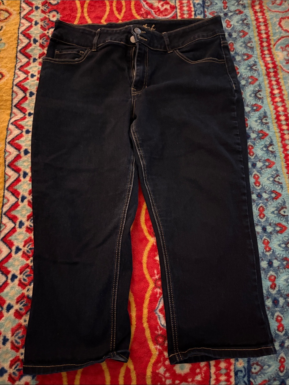 Women’s Dark Blue Straight-Leg Jeans